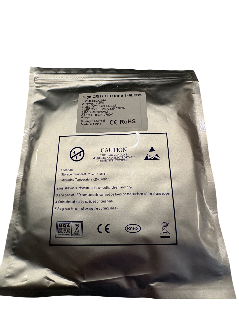 Bande LED 24v 14w/m CRI 97