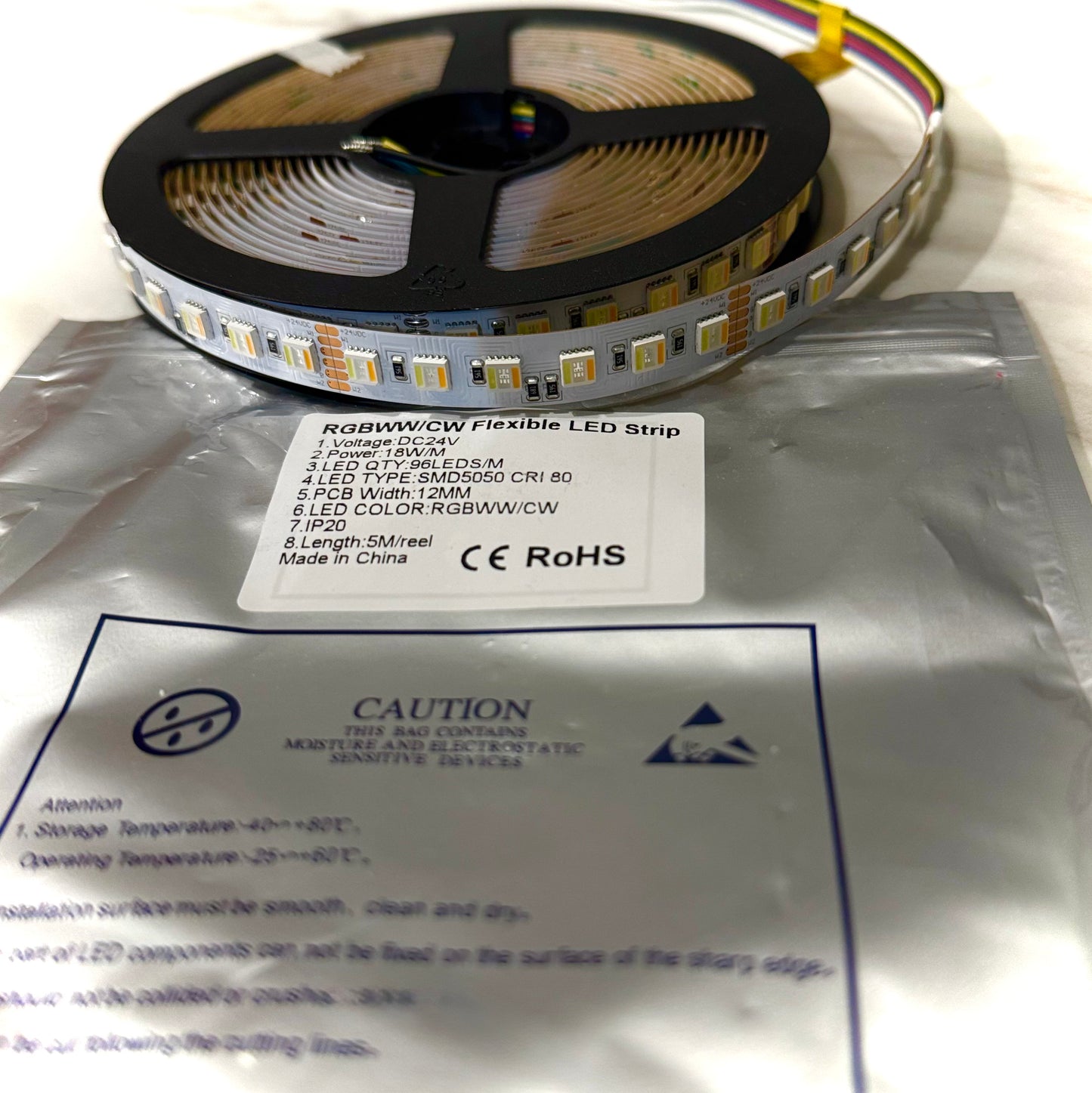 Komplettset LED-Streifen RGB WW CW