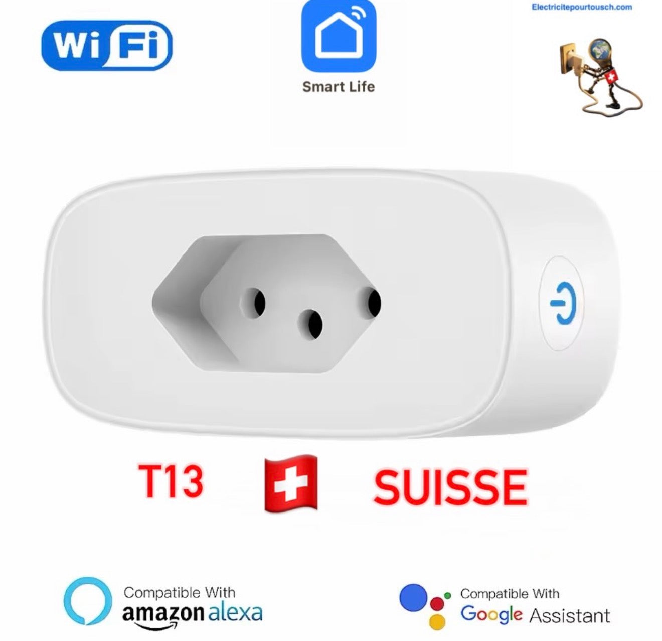 Prise WiFi type 13 suisse
