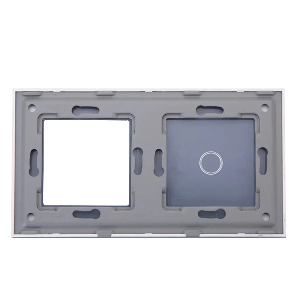 Toughened Glass Panel And Socket Frame,Three Color Panel 86*157mm