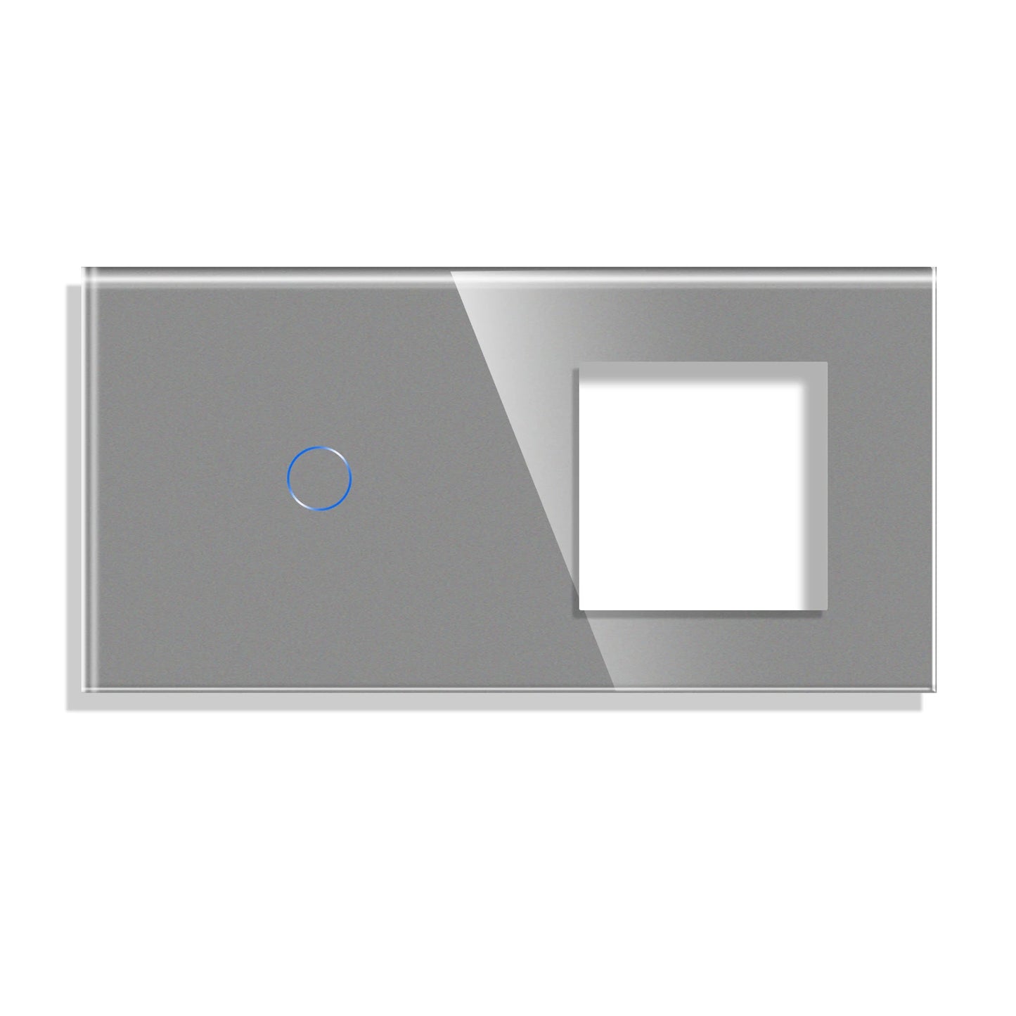 Toughened Glass Panel And Socket Frame,Three Color Panel 86*157mm