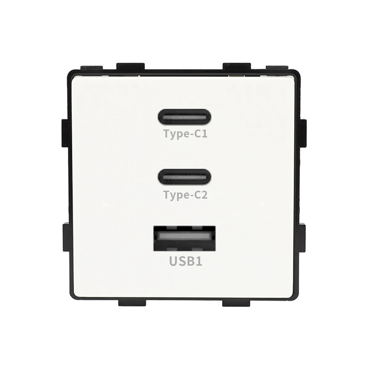 Prise USB/USB-C 65W Plug Support Glass Frames