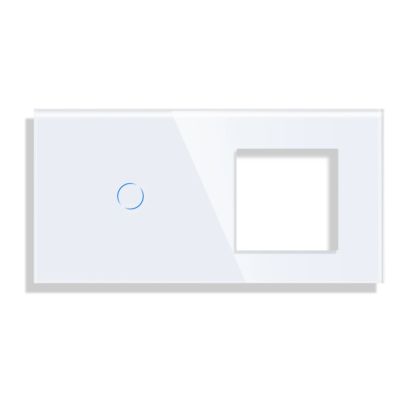 Toughened Glass Panel And Socket Frame,Three Color Panel 86*157mm