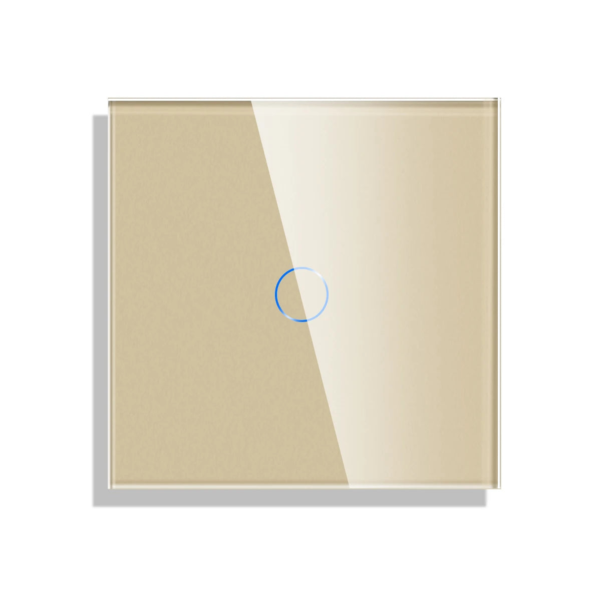 Waterproof Glass Panel 1/2/3Gang White Black Grey Glod for Touch Wall Switch Function Part DIY with Metal Frame 86mm