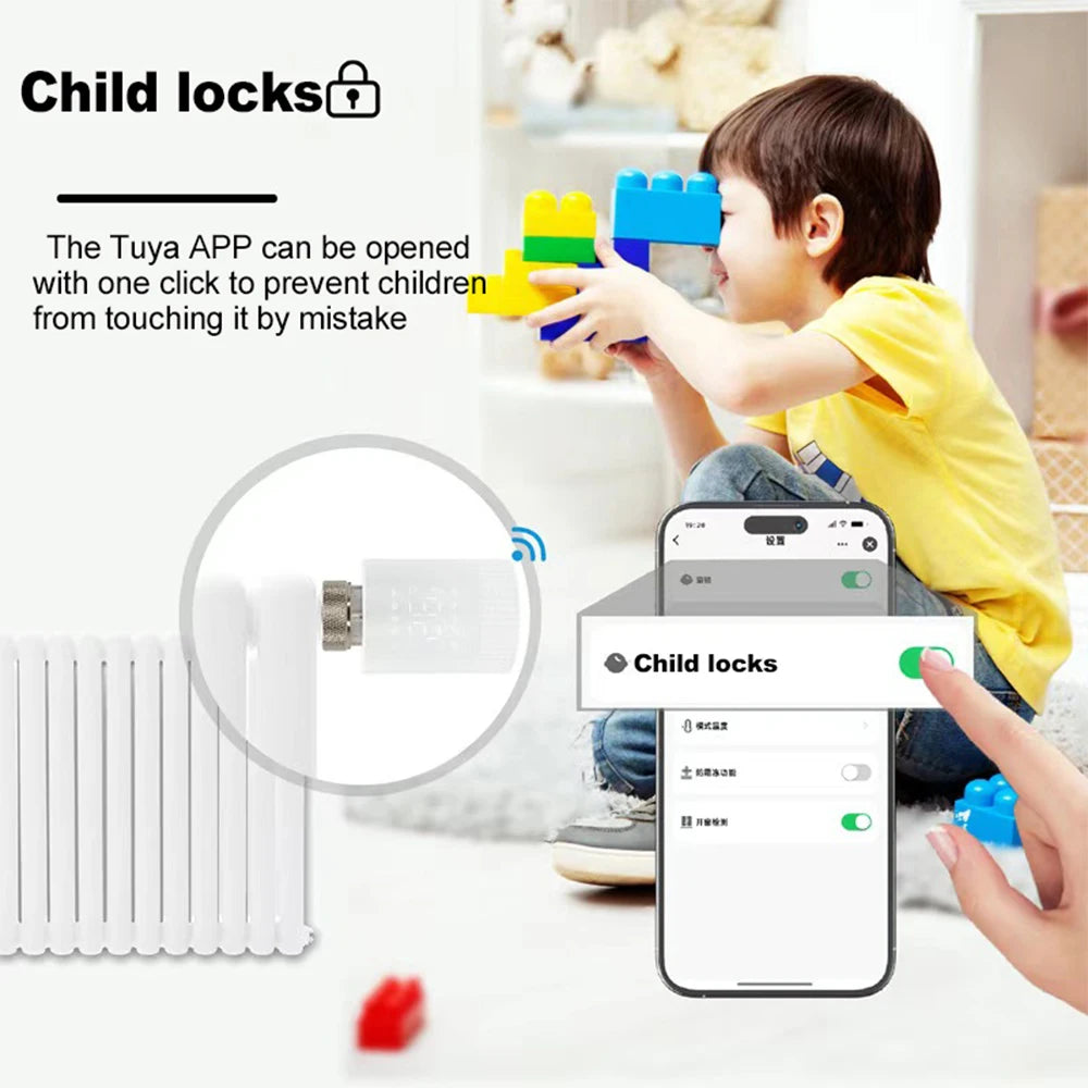 Vanne thermostat wifi pour radiateur