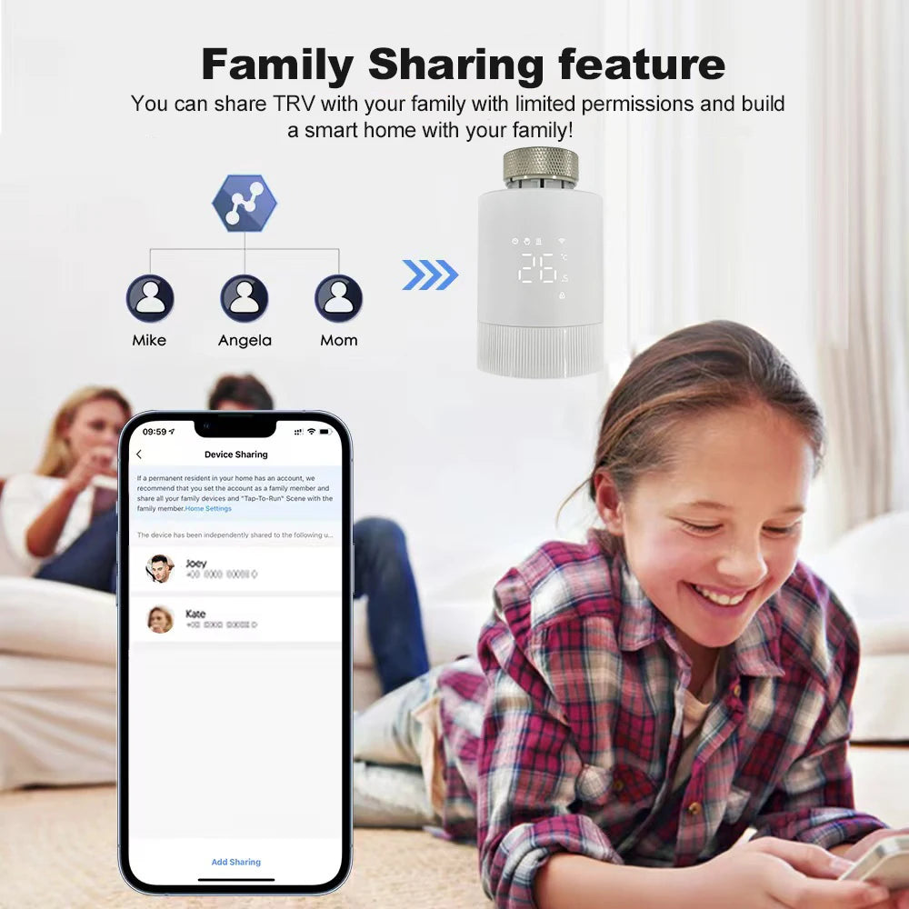 Vanne thermostat wifi pour radiateur