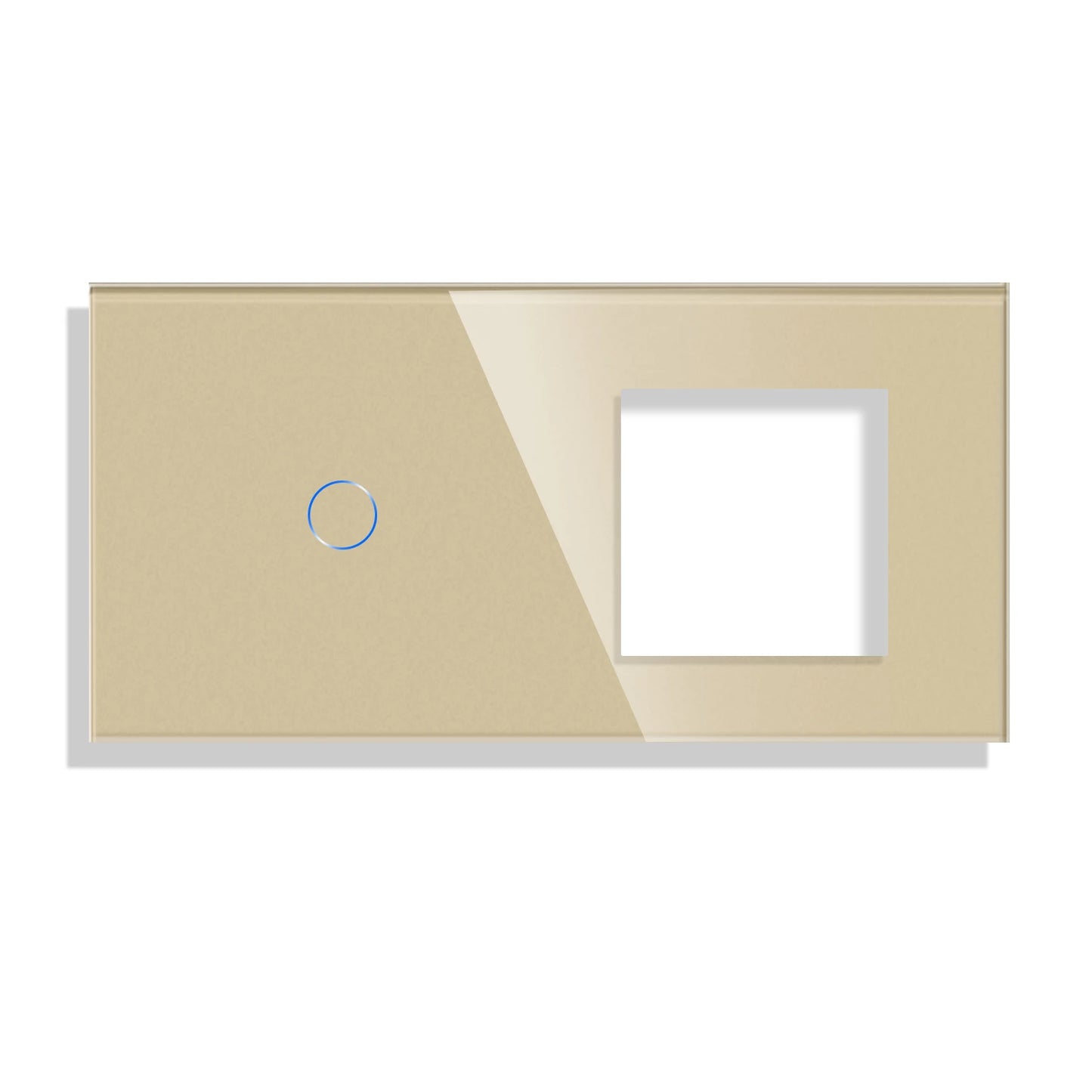 Toughened Glass Panel And Socket Frame,Three Color Panel 86*157mm